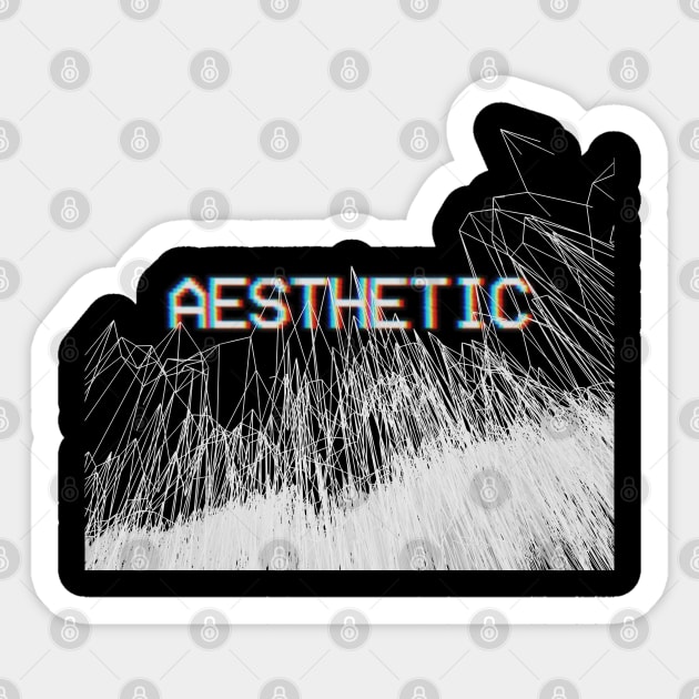 Aesthetic Glitch † Seapunk VHS Design Sticker by DankFutura